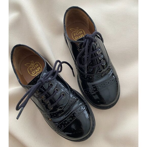 Pom D'Api Black Patent Leather Oxfords, size 26 (about a kids size 9.5) - Picture 3 of 8
